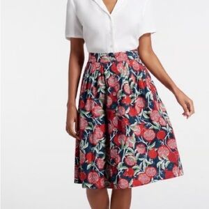 Like New Modcloth Pomegranate A-Line Skirt
